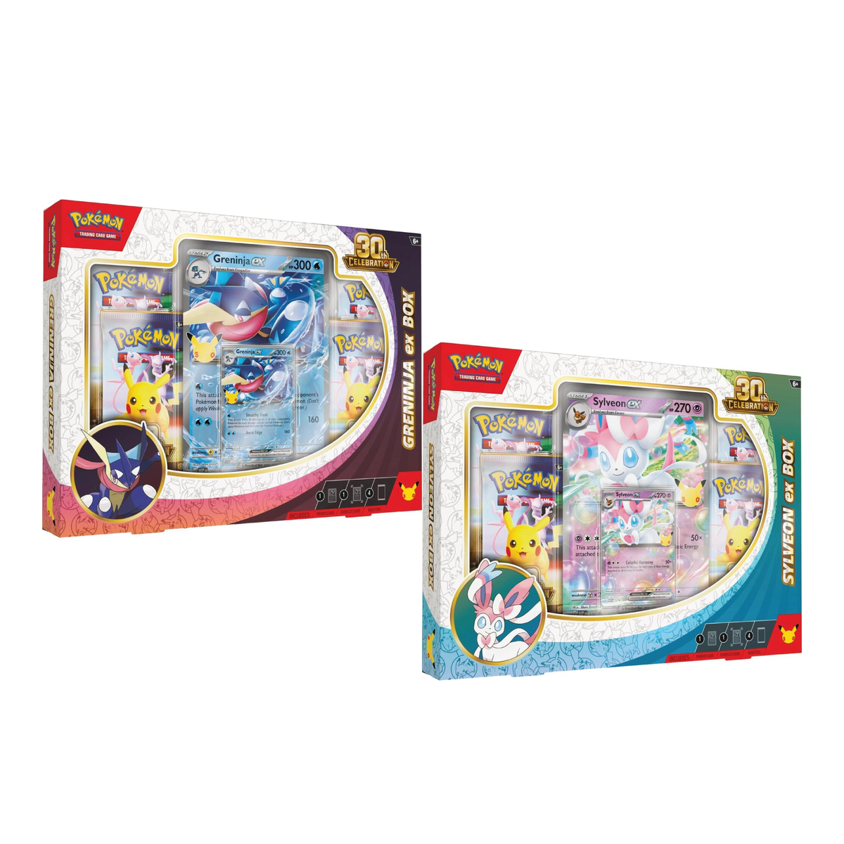Pokemon 30th Celebration ex Box Set of 2 (Sylveon and Greninja)