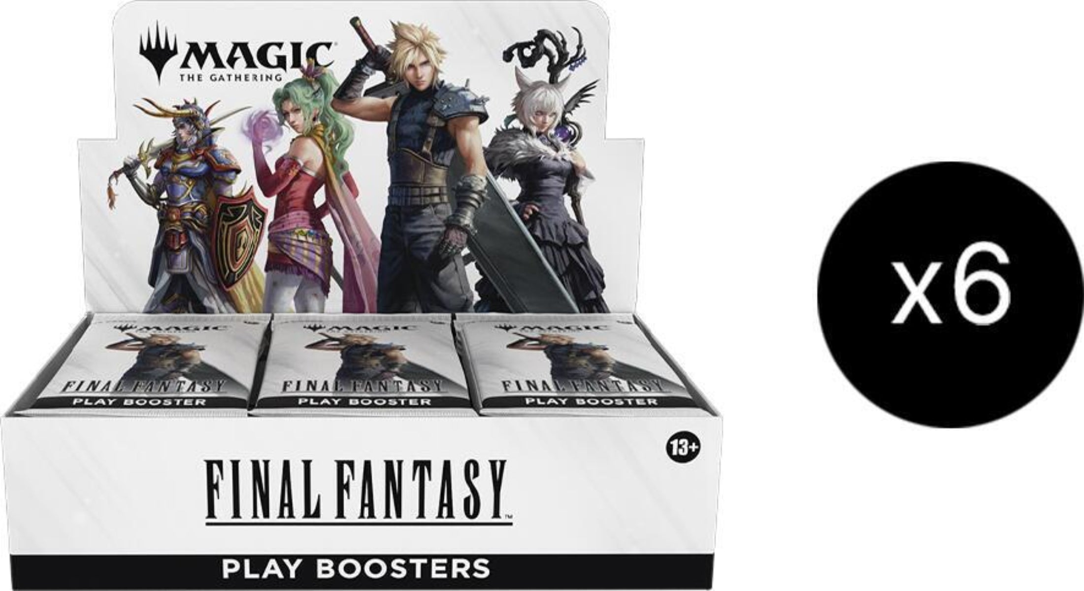 MTG x Final Fantasy Play Booster Case (6 Boxes) MTG x Final Fantasy Play Booster Case (6 Boxes)