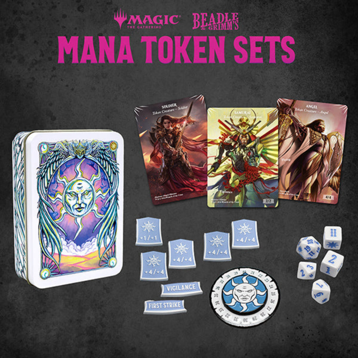 Beadle & Grimm's MTG White Mana Metal Token Set