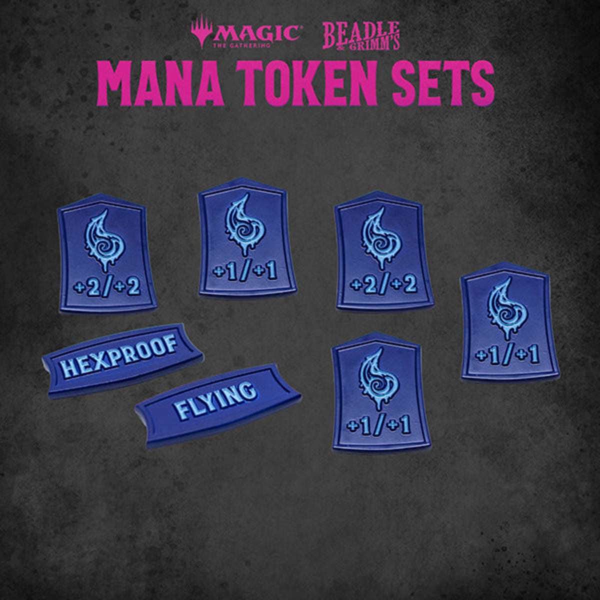 Beadle & Grimm's MTG Blue Mana Metal Token Set