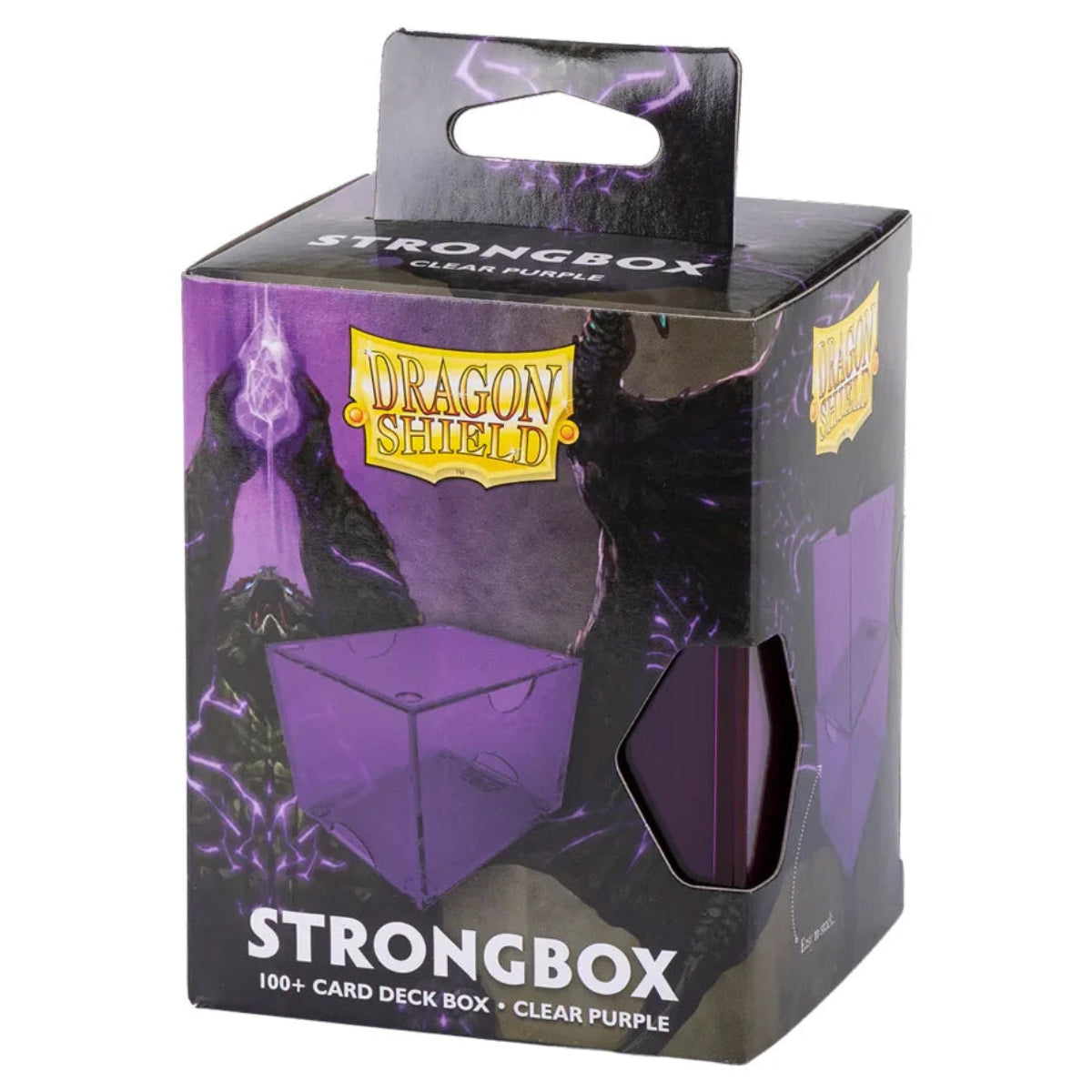 Dragon Shield Strongbox 100+ Deck Box - Clear Purple