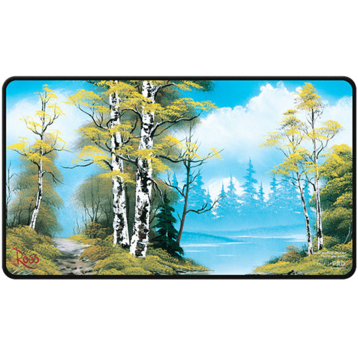 Bob Ross Lakeside Path MTG Commander Playmat