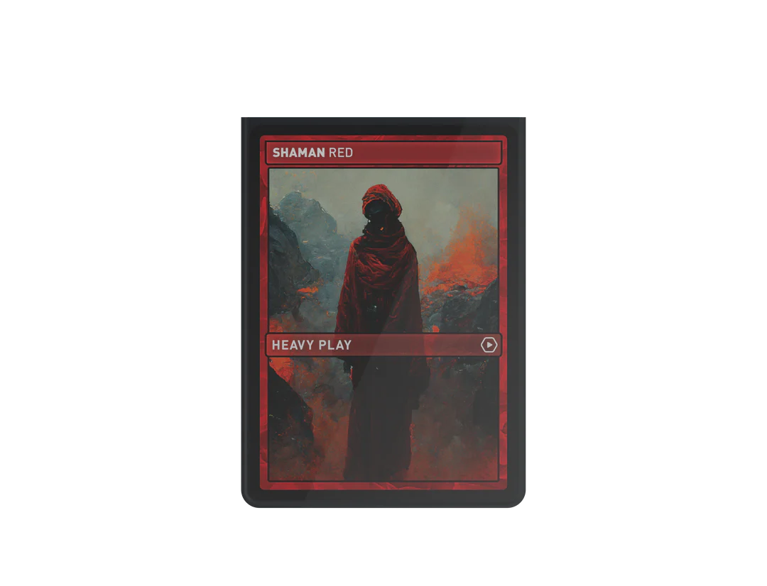 Heavy Play Curv Sleeves Standard 100 Ct Shaman Red