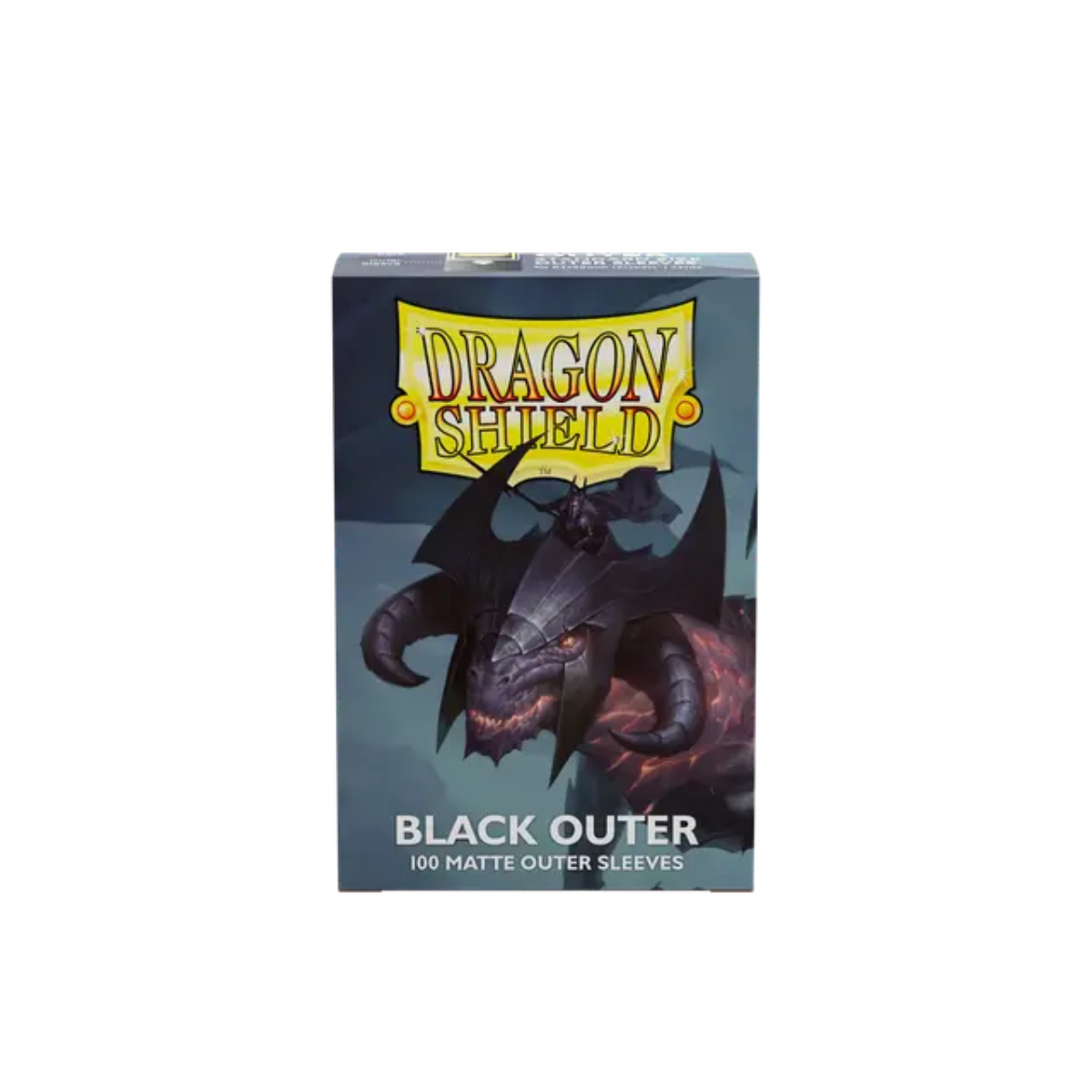 Dragon Shield Game Sleeves 100ct - Matte Black Outer