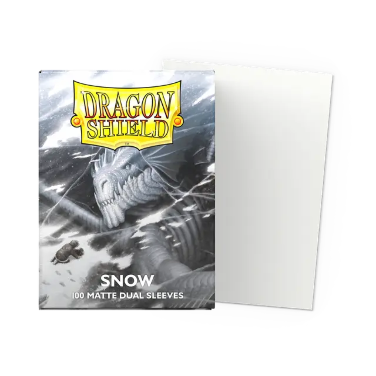 Dragon Shield Game Sleeves 100ct - Matte Dual Snow