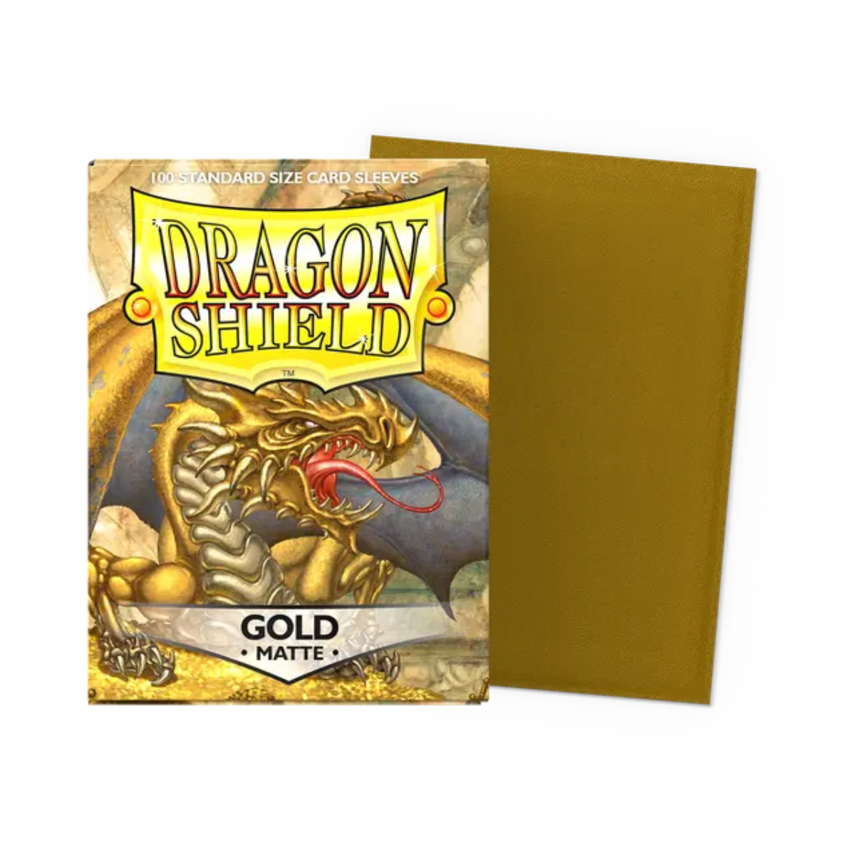 Dragon Shield Game Sleeves 100ct - Matte Gold