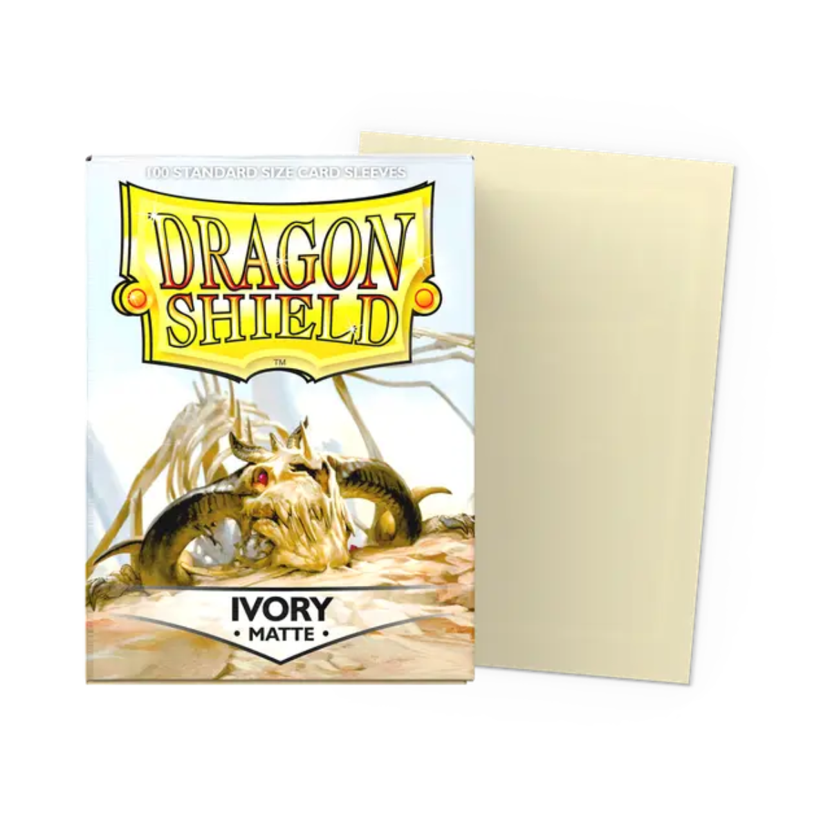 Dragon Shield Game Sleeves 100ct - Matte Ivory
