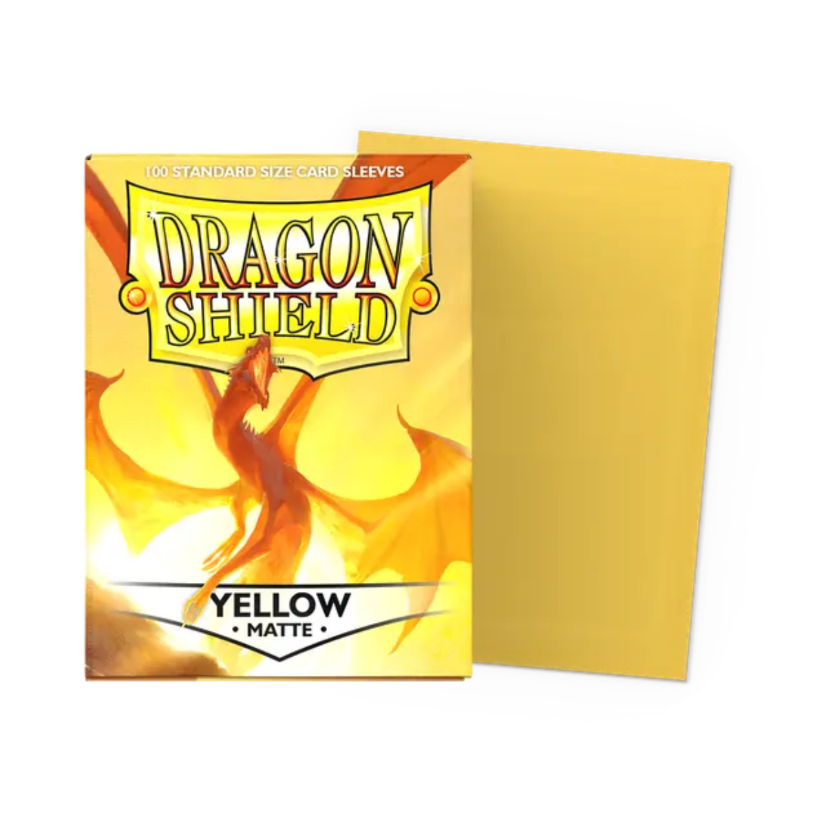 Dragon Shield Game Sleeves 100ct - Matte Yellow