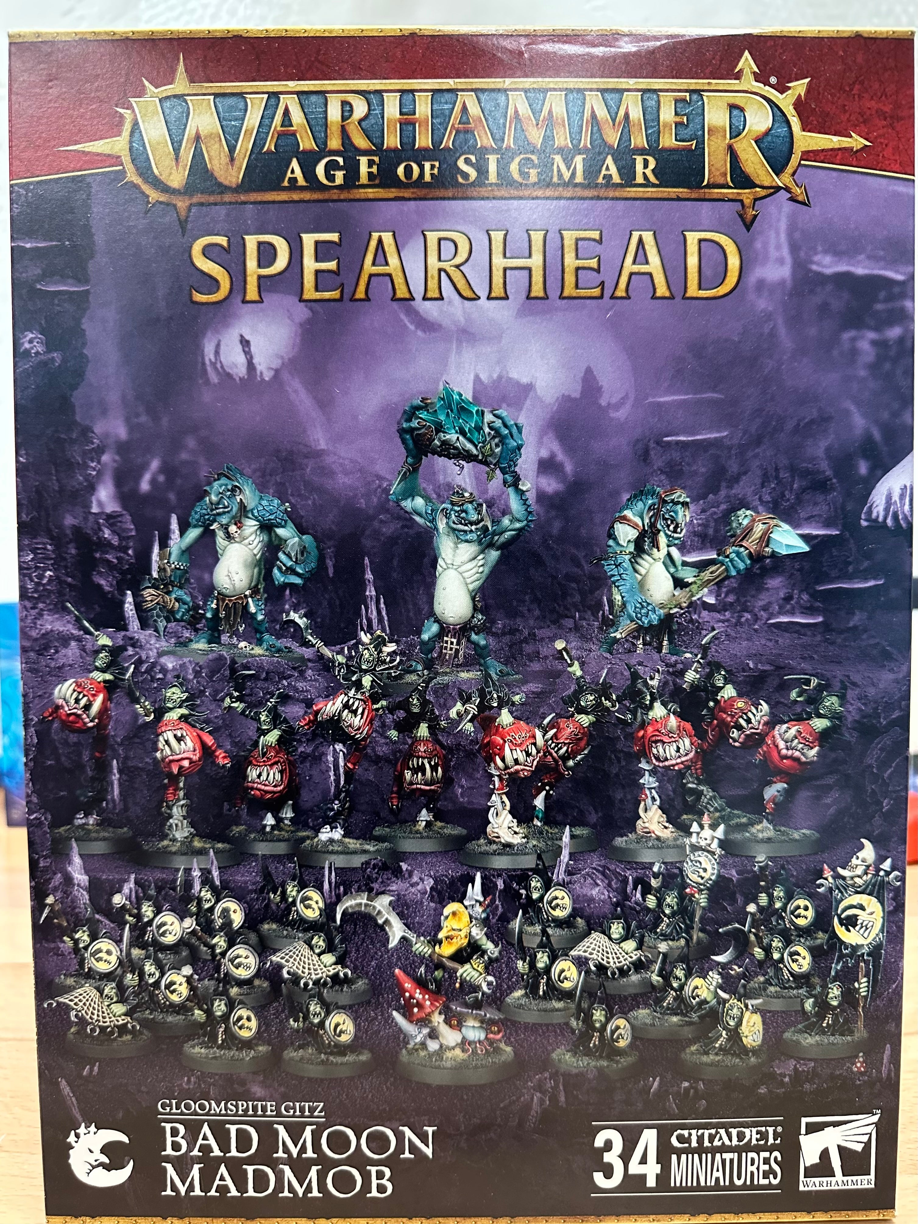 Warhammer AoS Spearhead Gloomspite Gitz Bad Moon Madmob