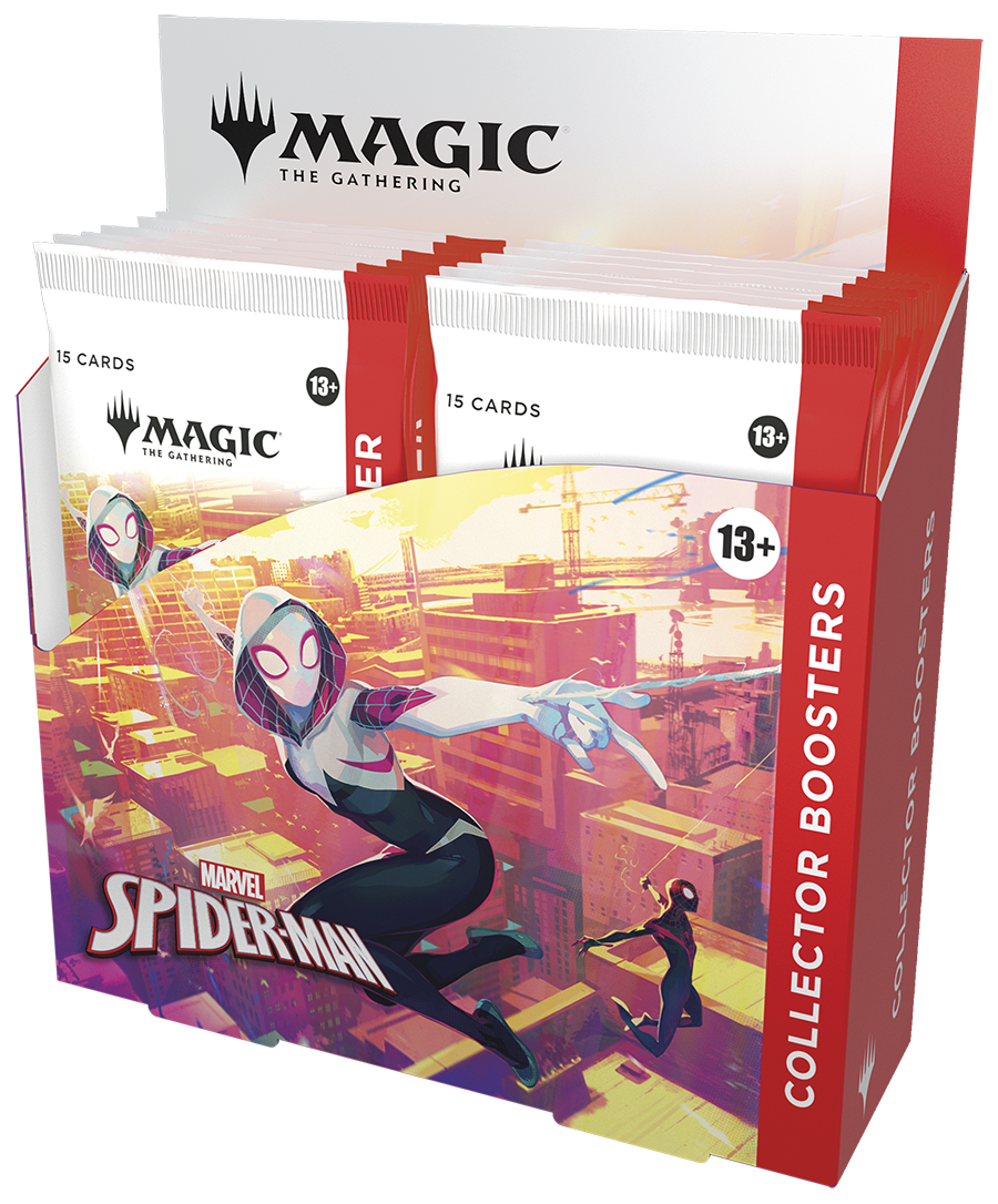 mtg spider man collector booster display