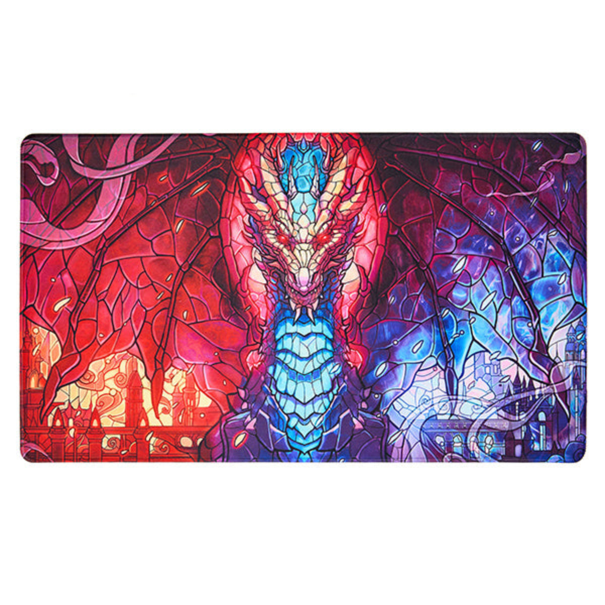 Stained Glass - Fire & Ice Dragon Playmat