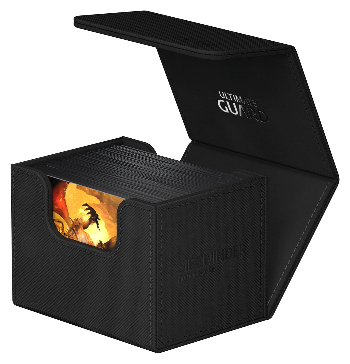 Ultimate Guard Sidewinder 100 Black Xenoskin Deck Box