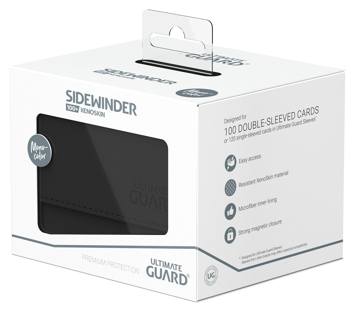 Ultimate Guard Sidewinder 100 Black Xenoskin Deck Box