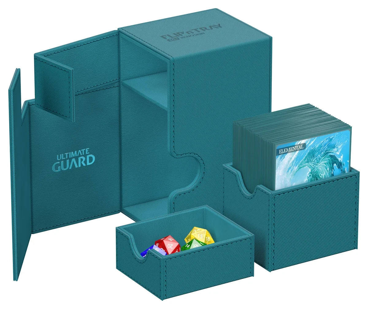 Ultimate Guard Flip n Tray 80 Petrol Xenoskin Deck Box