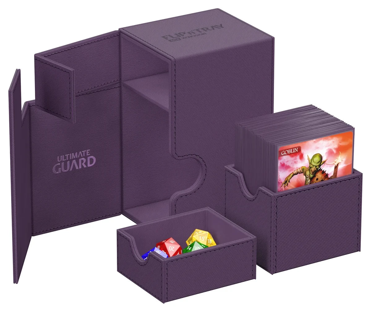 Ultimate Guard Flip n Tray 80 Purple Xenoskin Deck Box