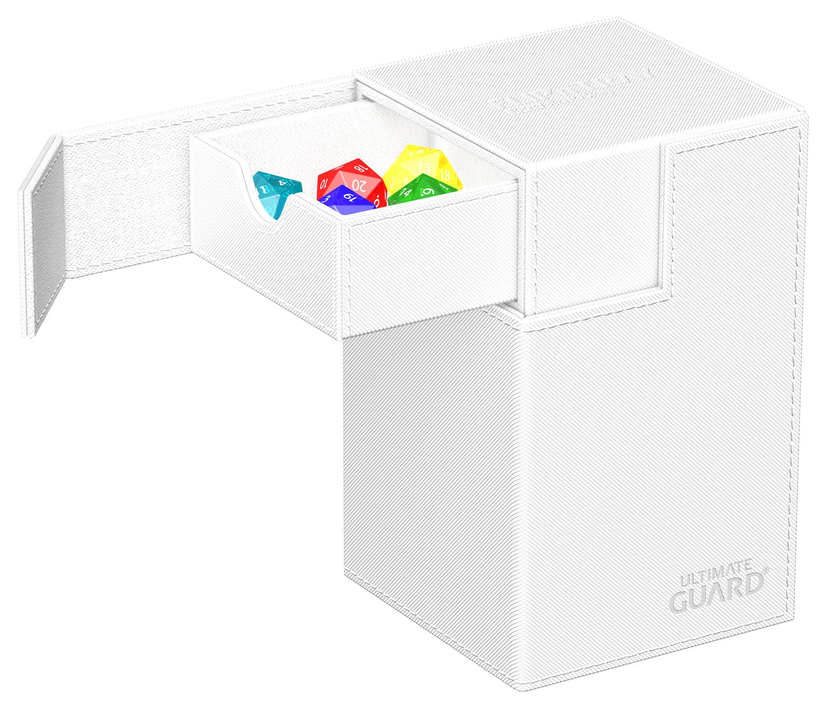 Ultimate Guard Flip n Tray 100 White Xenoskin Deck Box