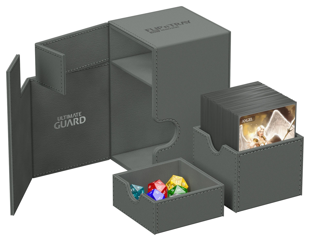 Ultimate Guard Flip n Tray 100 Grey Xenoskin Deck Box