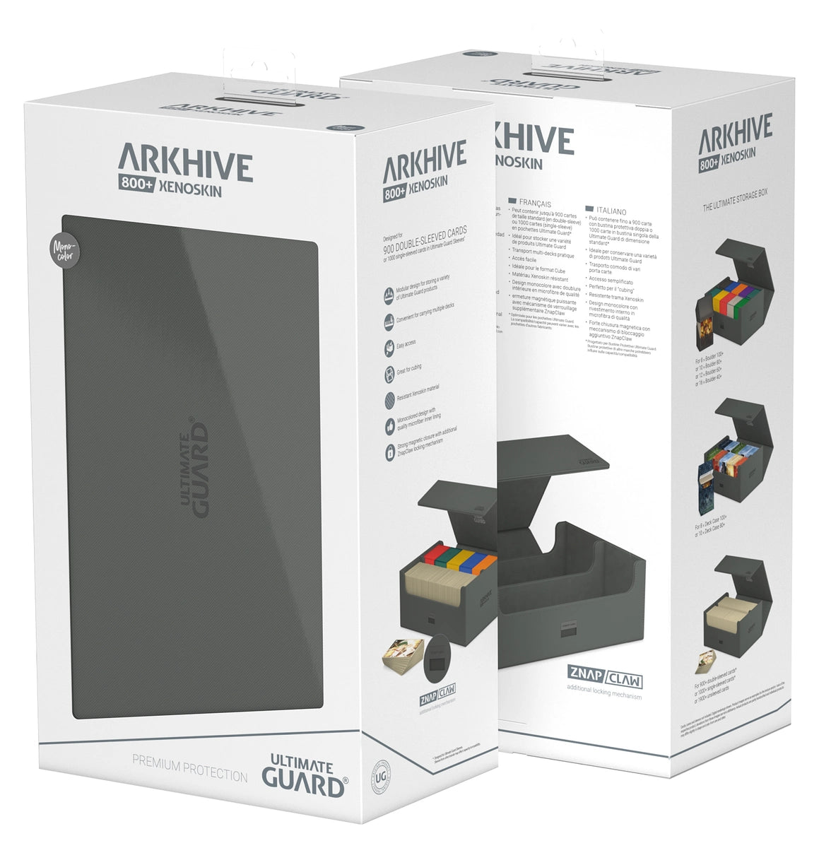 ultimate guard arkhive 800 xenoskin grey