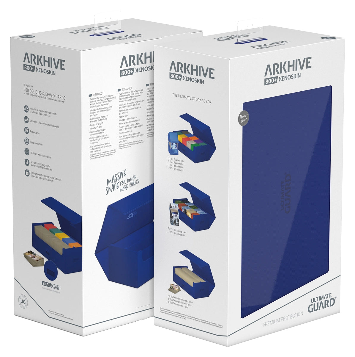 Ultimate Guard Arkhive 800 Xenoskin Blue Deck Case