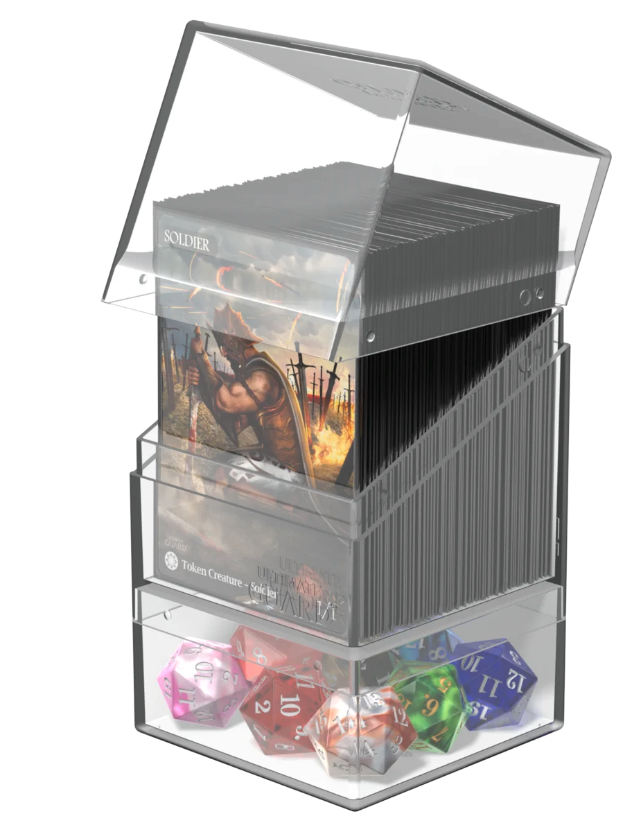 Ultimate Guard Boulder n Tray 100 Clear Deck Box