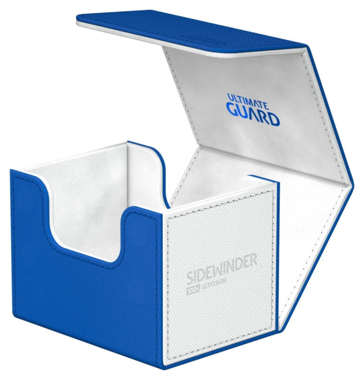 Ultimate Guard Sidewinder 100 White/Blue Xenoskin Synergy Deck Box