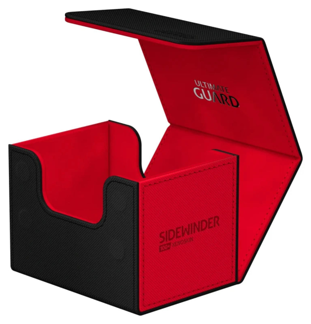 Ultimate Guard Sidewinder 100 Black/Red Xenoskin Synergy Deck Box