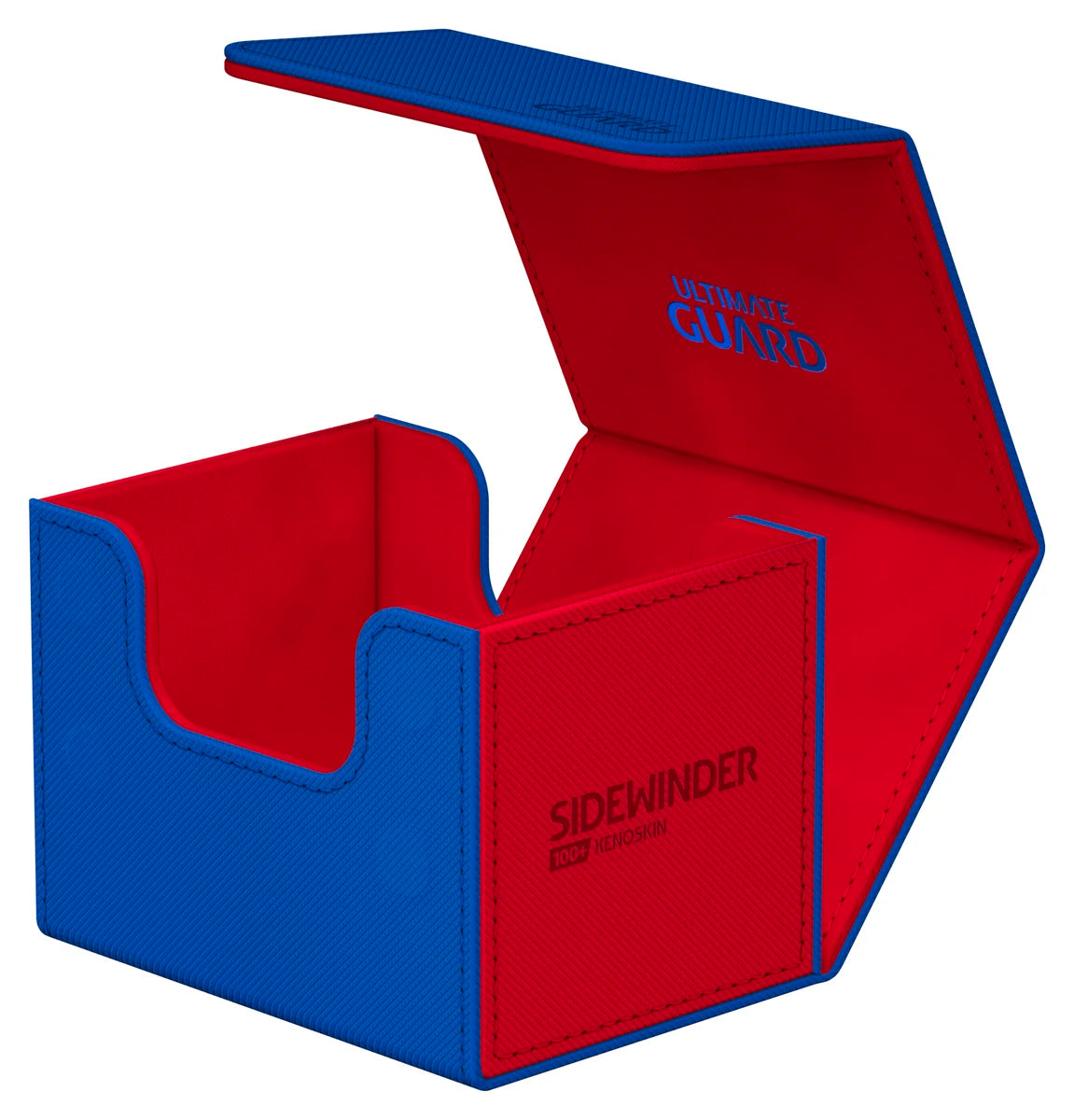 Ultimate Guard Sidewinder 100 Blue/Red Xenoskin Synergy Deck Box