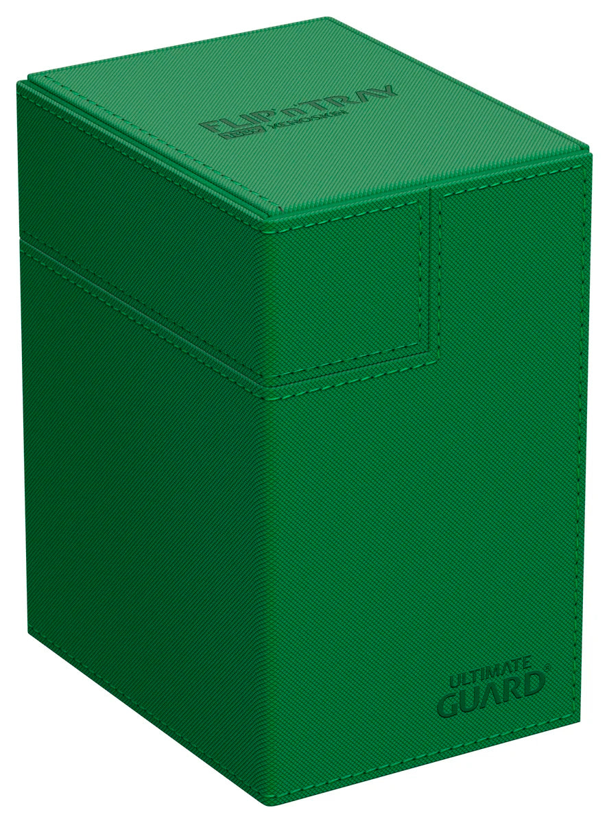 Ultimate Guard Flip n Tray 133 Green Xenoskin Deck Box