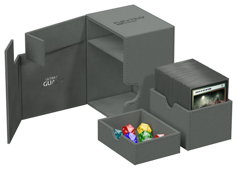 Ultimate Guard Flip n Tray 133 Grey Xenoskin Deck Box