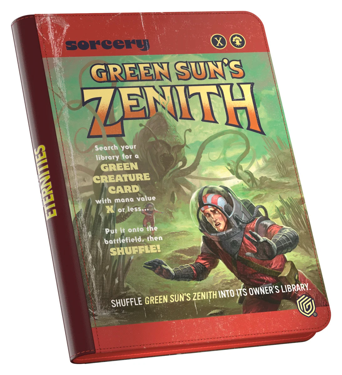 MTG Edge of Eternities Green Sun's Zenith 360 Card Binder Zipfolio