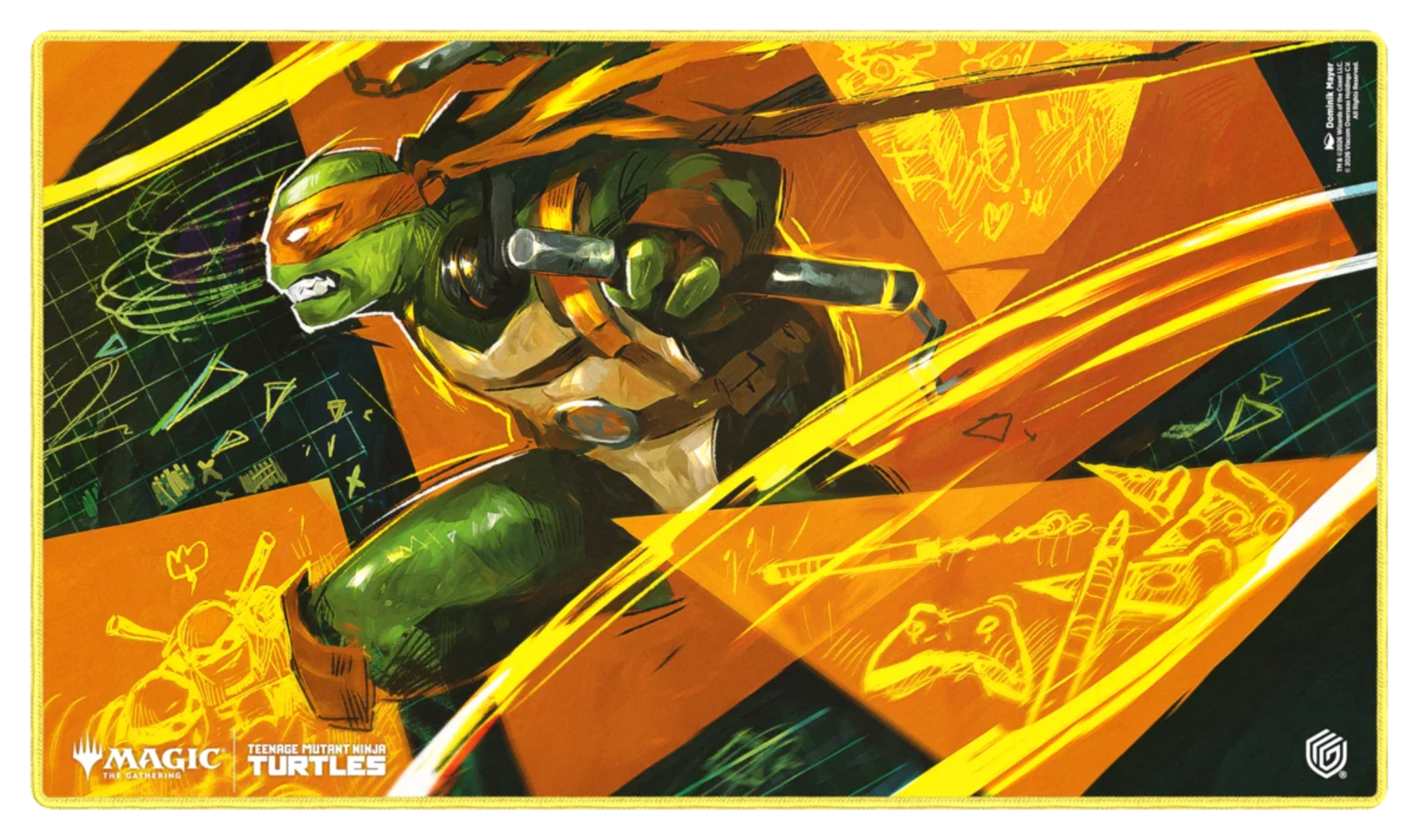 TMNT Michelangelo's Technique Playmat