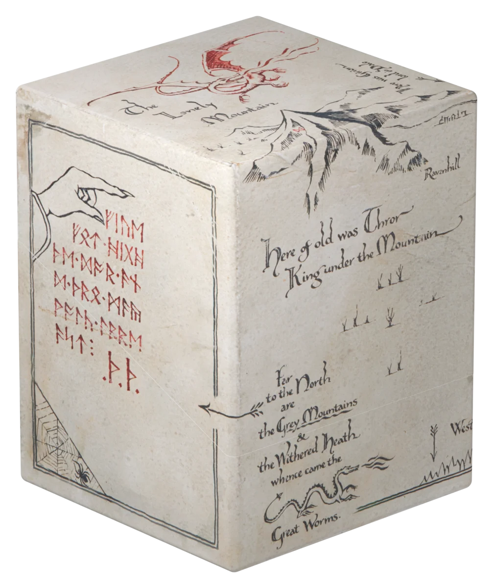 The Hobbit Boulder 100 Deck Box - Thror's Map (Glow in the Dark)