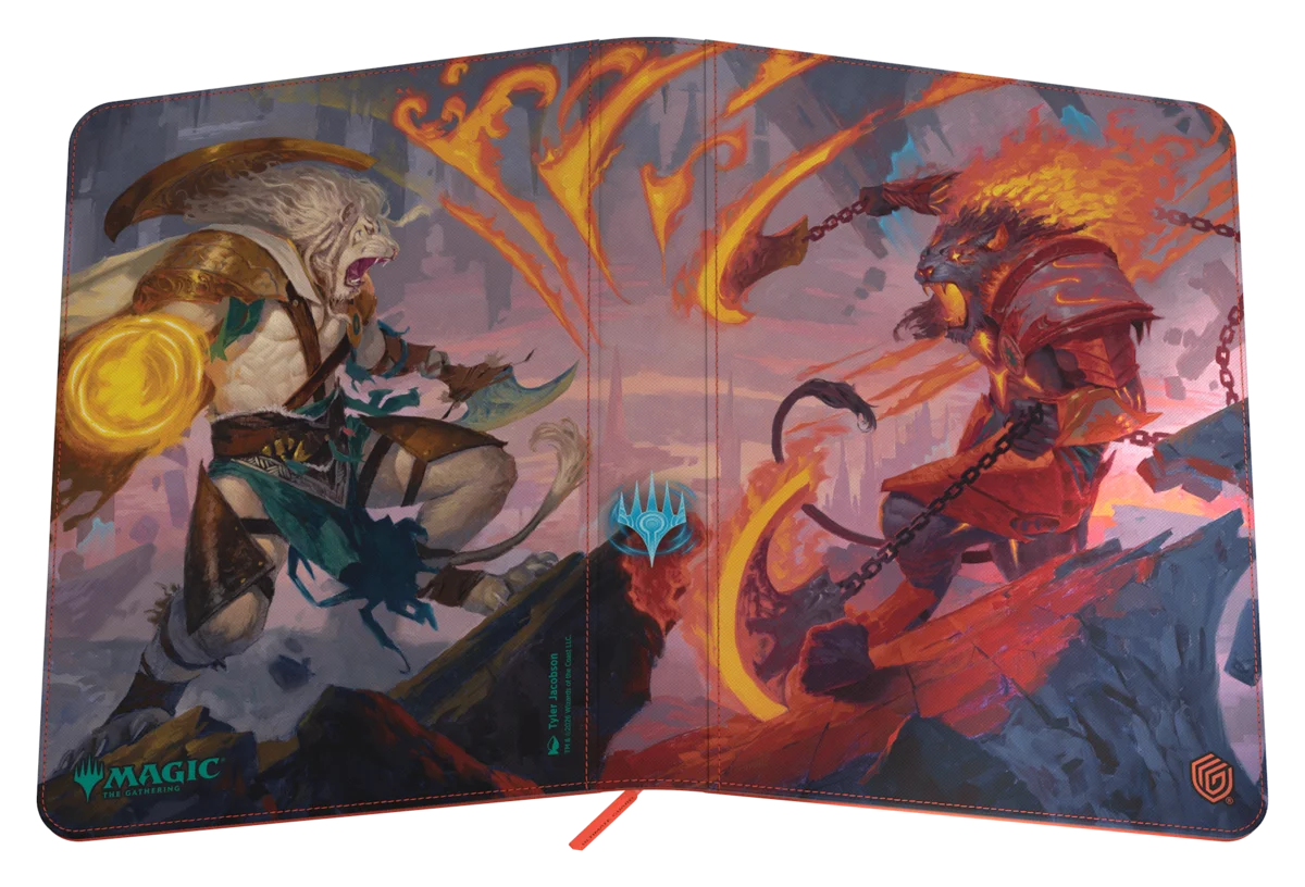 Reality Fracture Zipfolio 360 Card Binder - Ajani Resolute/Ajani Unrelenting