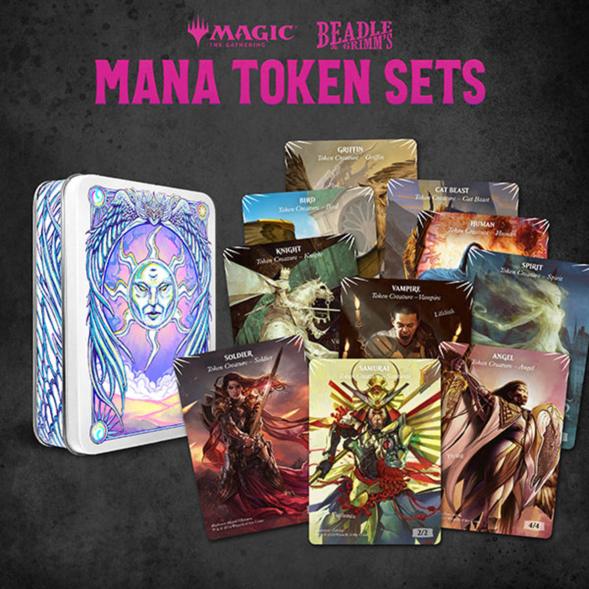 Beadle & Grimm's MTG White Mana Metal Token Set