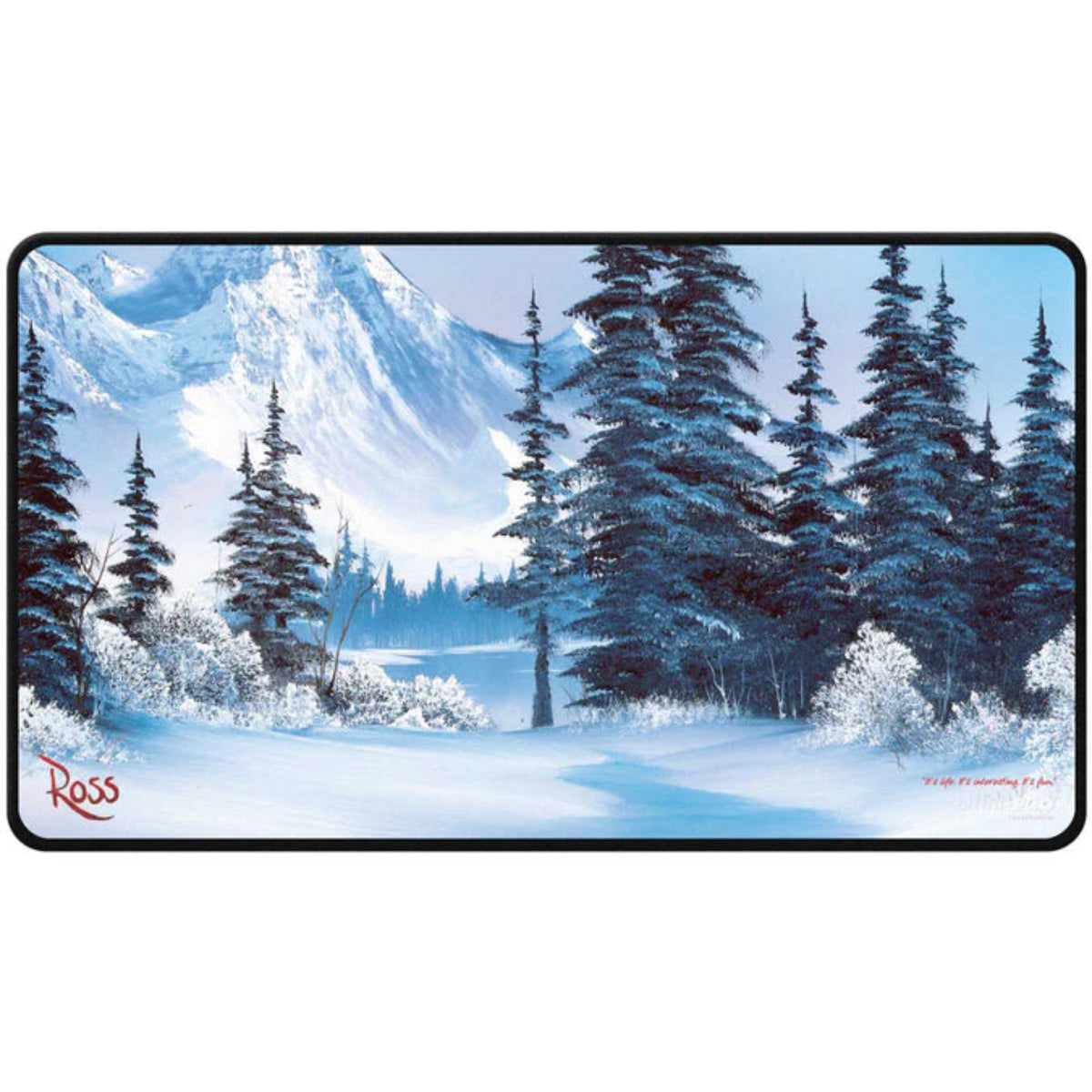 Bob Ross Winter Paradise Playmat