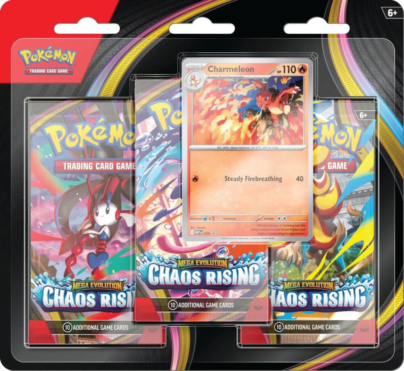 stage 3 pokemon cards Chaos Rising 3-Pack Blister
