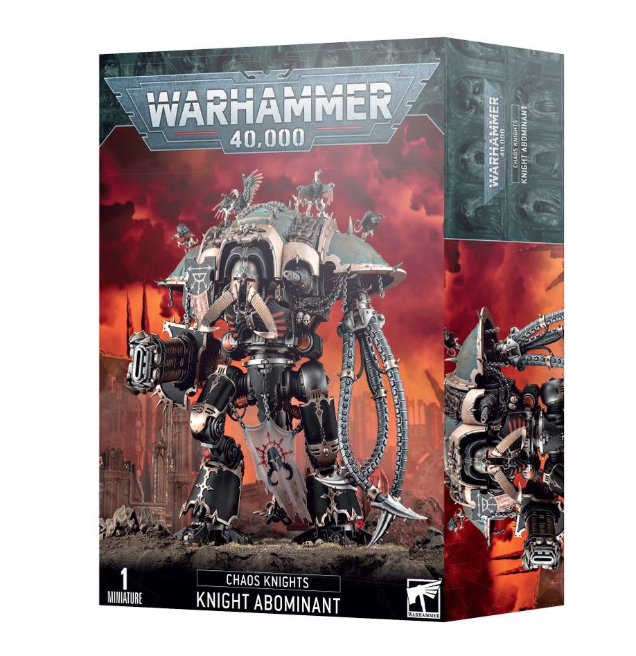 knight abominant chaos knights warhammer 40k