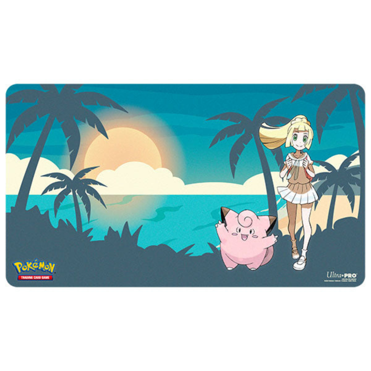 Pokemon Lillie and Clefairy Playmat