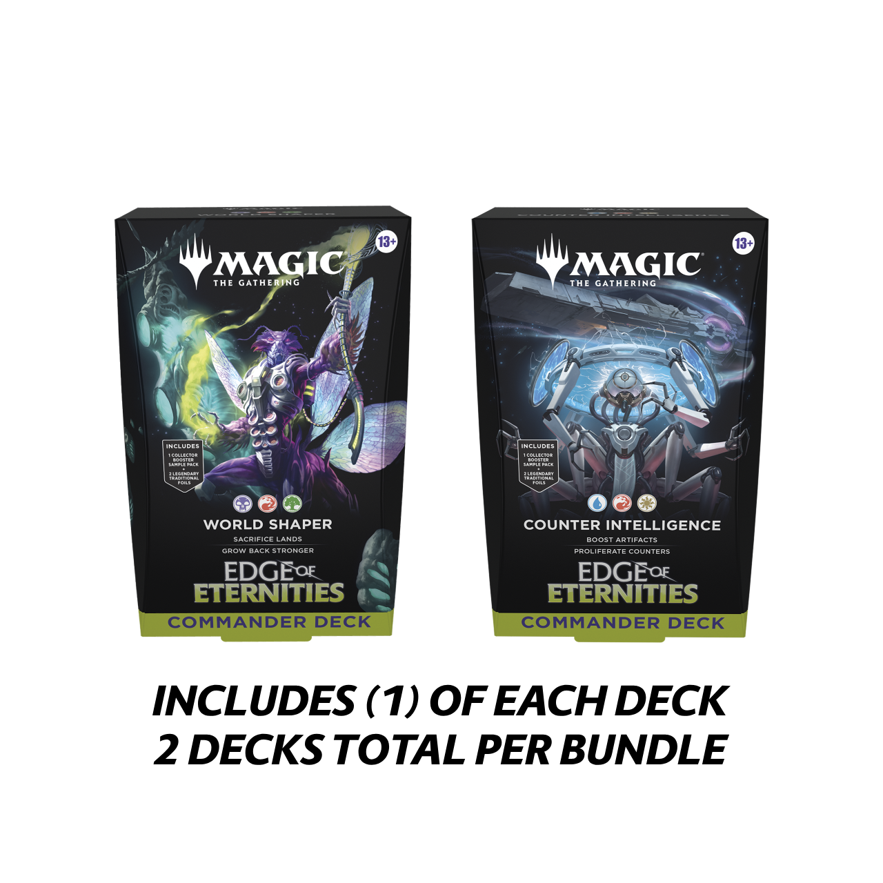 Edge of Eternities Commander Deck World Shaper and Counter Intelligence Set
