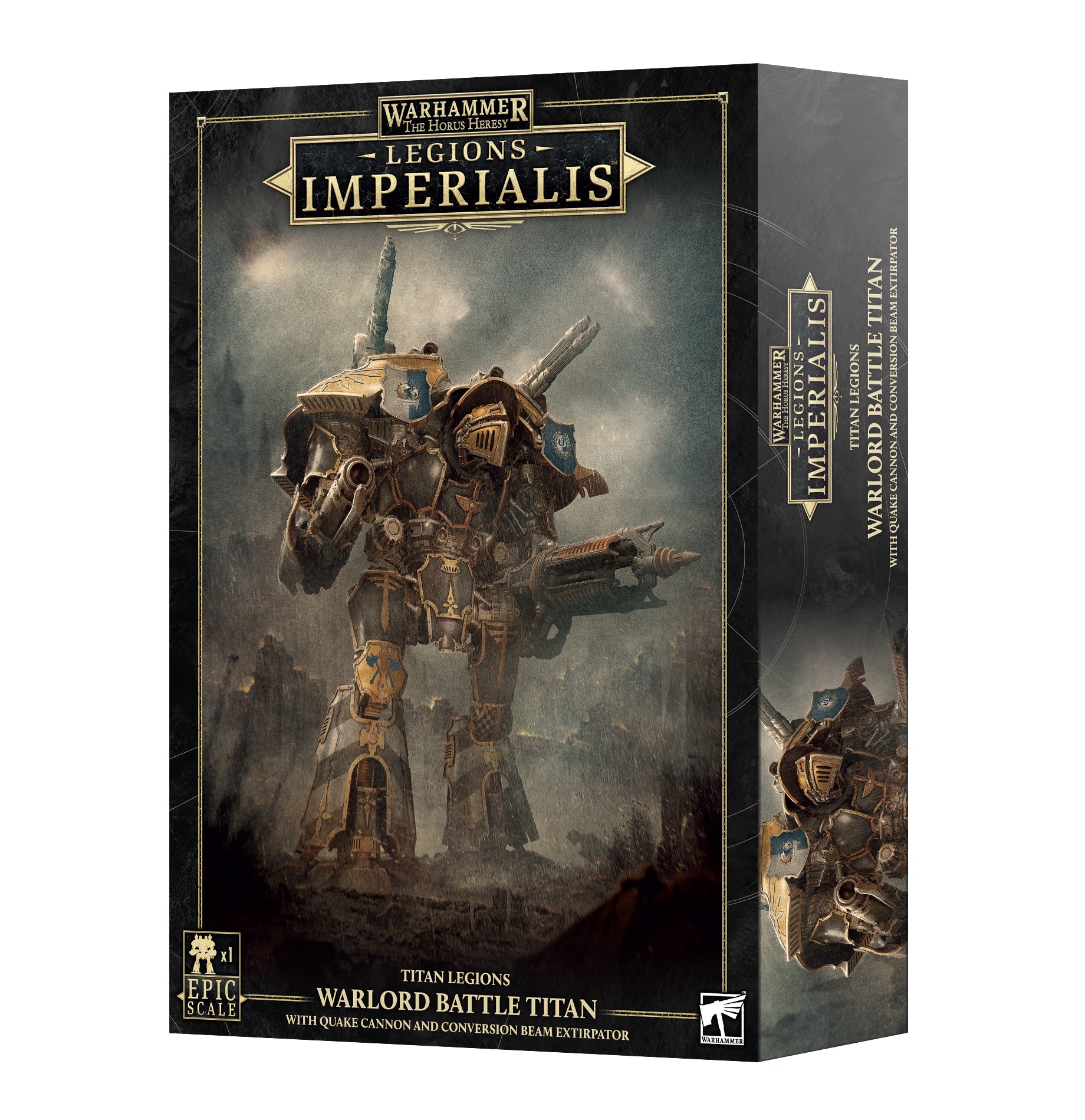 Horus Heresy Legions Imperials Warlord Titan with Quake Cannon and Beam