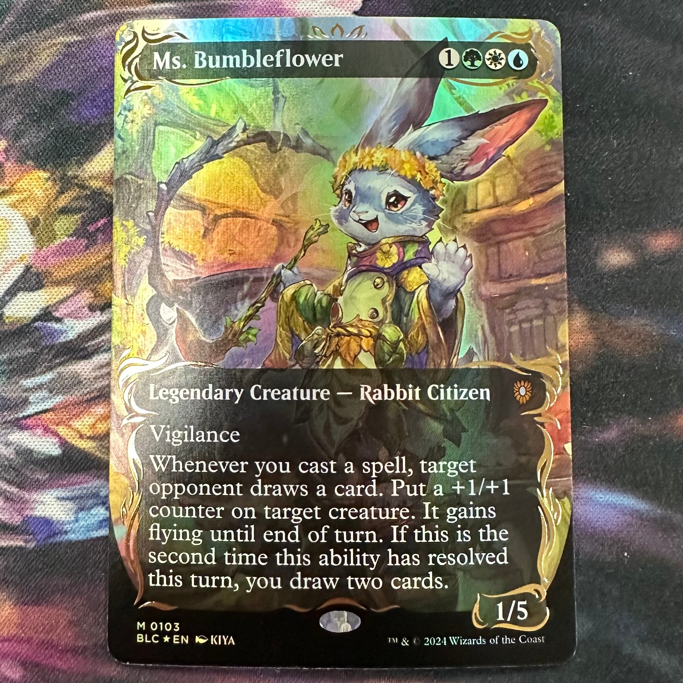 Ms. Bumbleflower Borderless Raised Foil - Near Mint