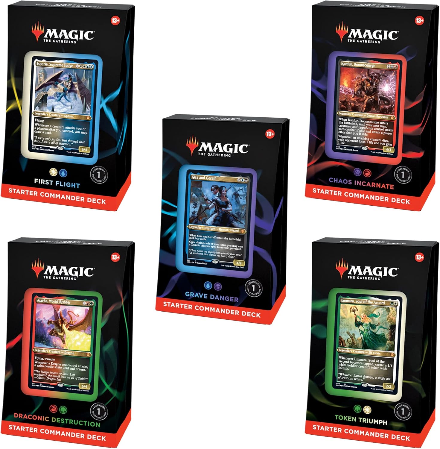 Starter Commander Deck Set of 5
