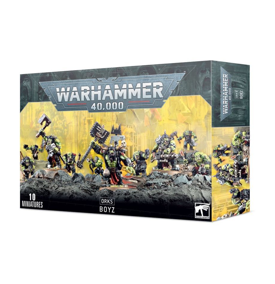 Games Workshop Ork Boyz – Caja De 11 Miniaturas De Plástico Para Warhammer 40,000