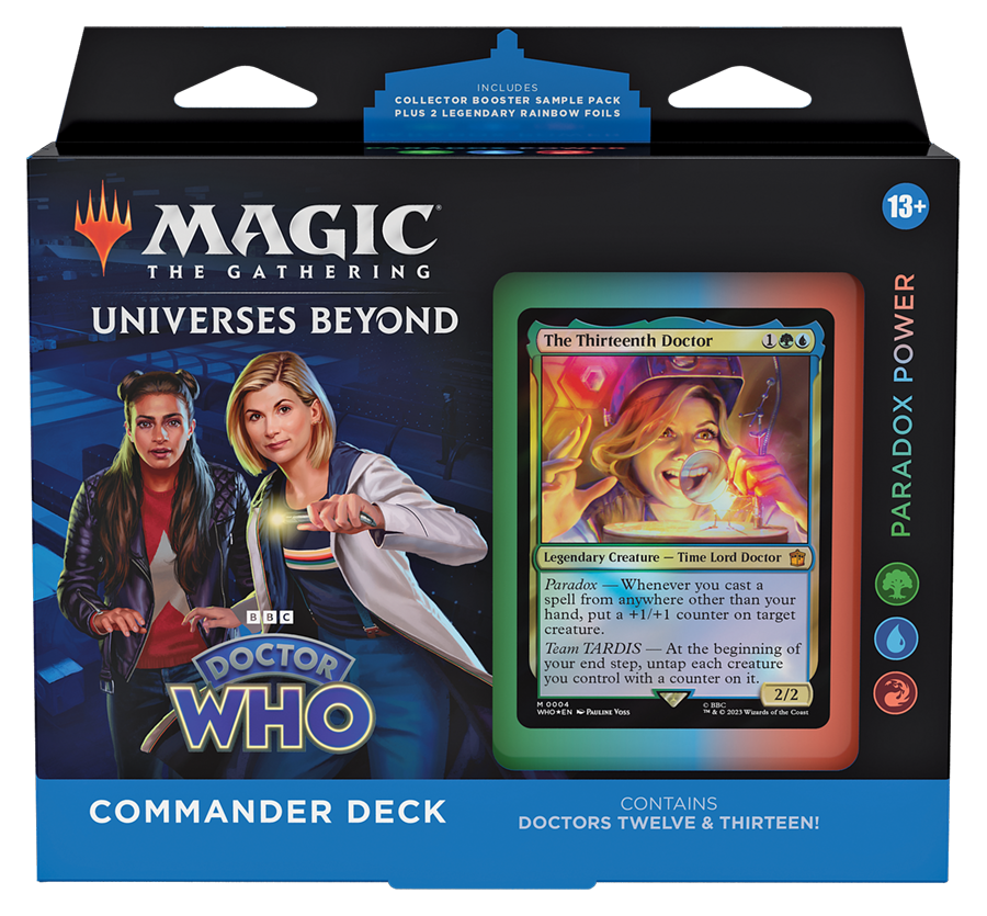mtg universes beyond doctor who paradox power commander deck