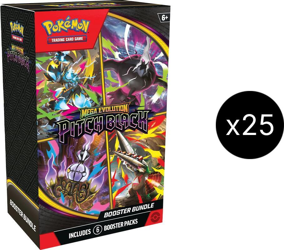 Pokemon ME05 Pitch Black Booster Bundle Case (25 Bundles)