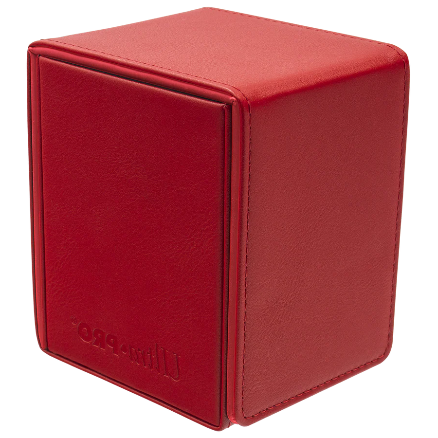 red flip alcove deck box ultra pro vivid