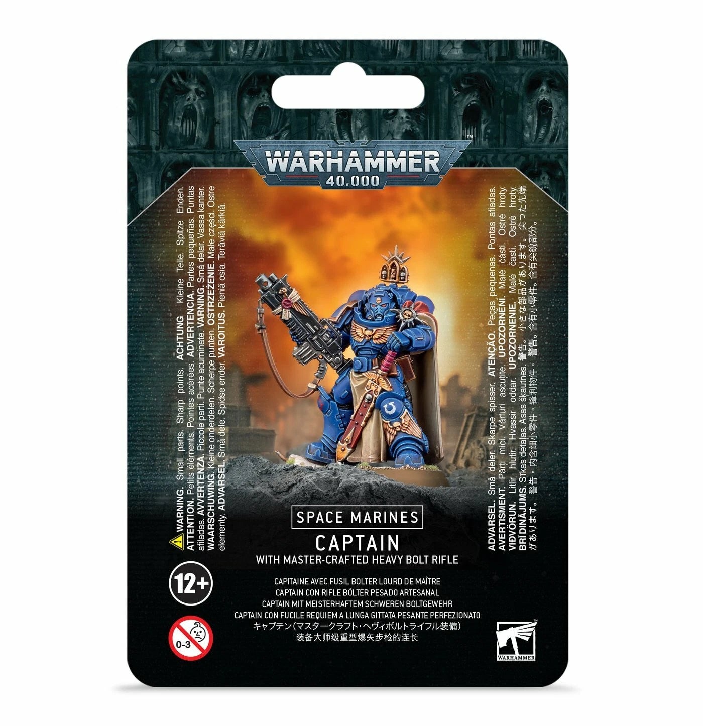 Warhammer 40k Space Marines Captain with Master-Crafted Bolt Rifle
