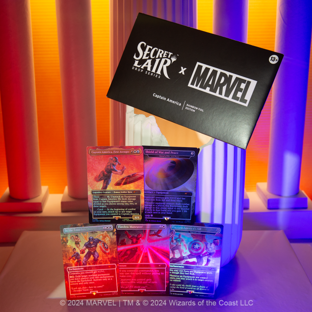 secret lair mtg marvel captain america foil edition