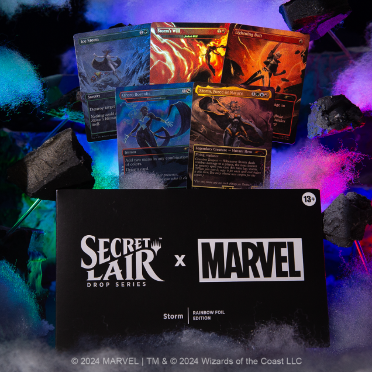 storm secret lair marvel mtg rainbow foil edition