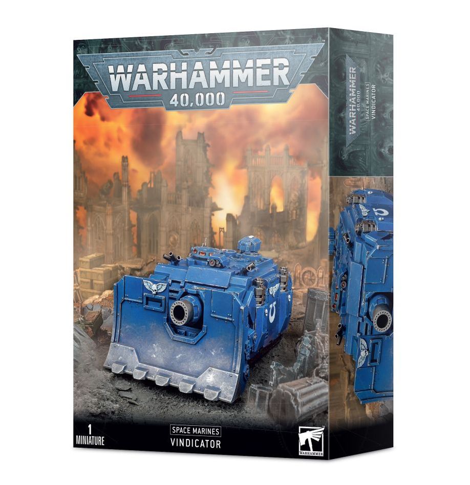 blue space marines vindicator 40k